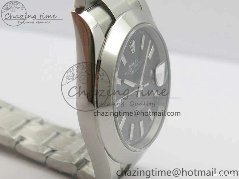 0511 DateJust 41mm 126300 SS Noob 1:1 Best Edition Gray Dial Stick Markers On SS Bracelet A Sustainable 3598